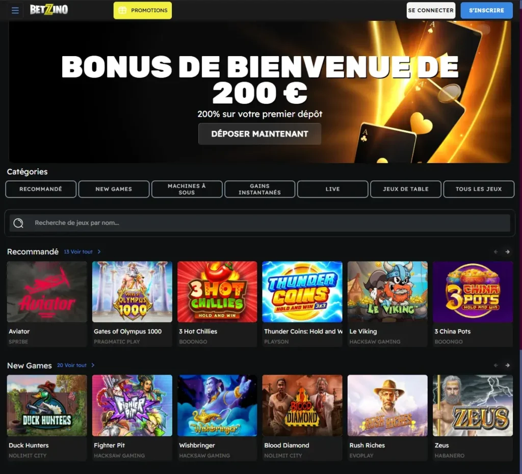 Betzino Casino 1 Betzino.com