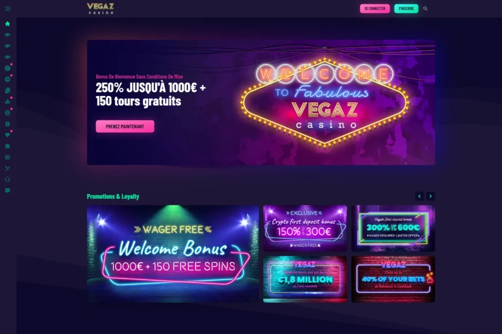 Vegazcasino.com Index 1400x933